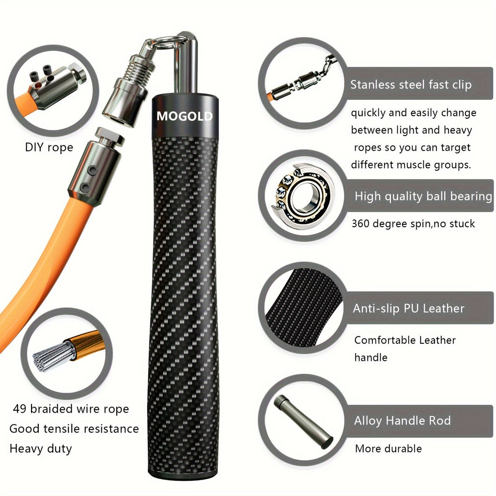 Heavy-Duty Steel Skipping Rope for Fitness Training