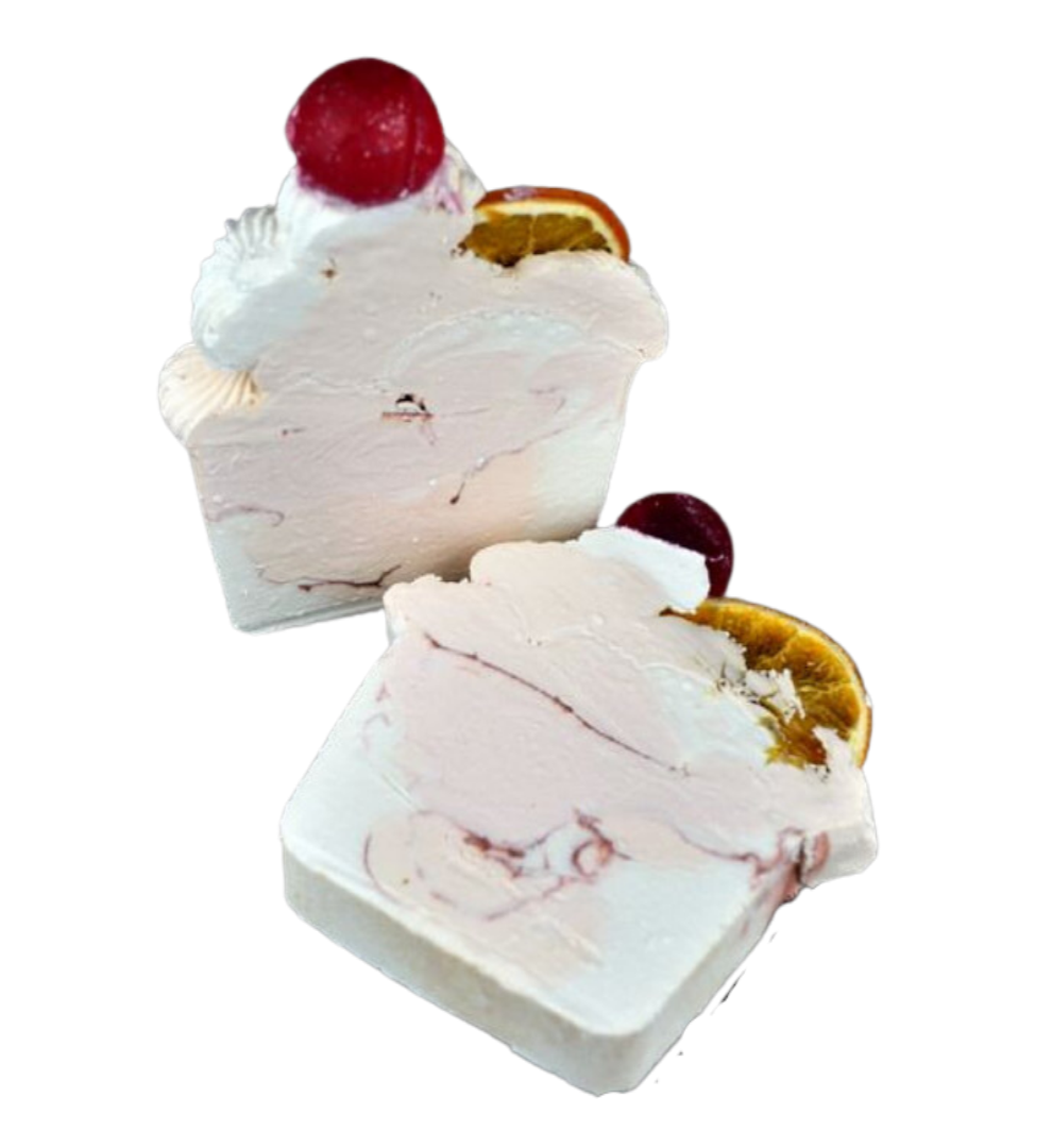 Crimson Cranberry Soap Slice - Vegan - SLS Free - Cold Process Soap