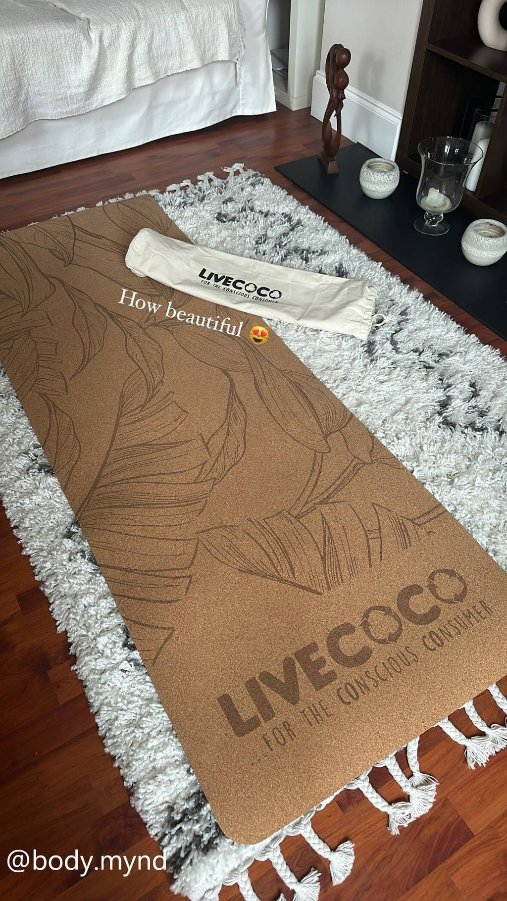 Cork Yoga Mat & Canvas Bag